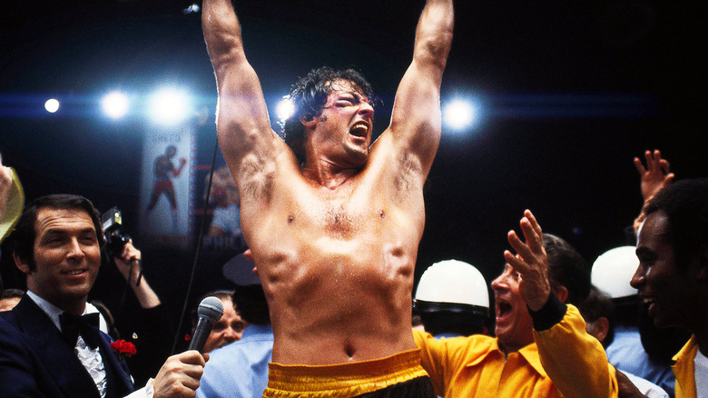 Rocky fighting Apollo Creed