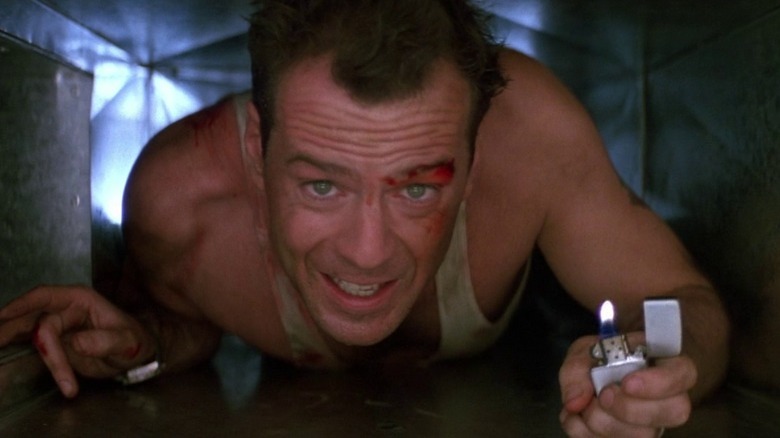   John McClane en una ventilació