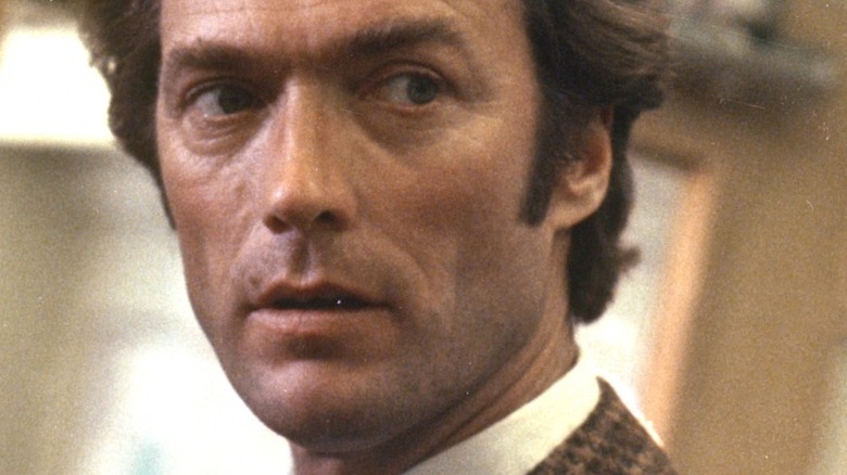 Dirty Harry scowls