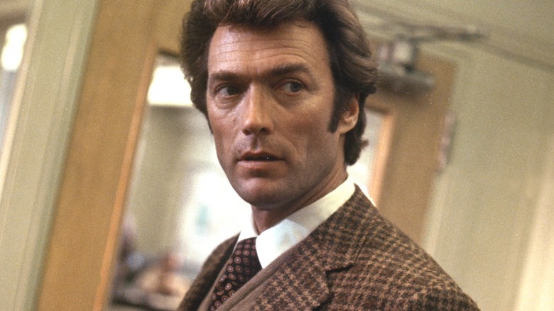 Dirty Harry scowls