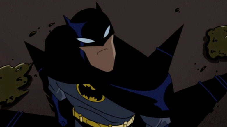 Batman looks into the sky