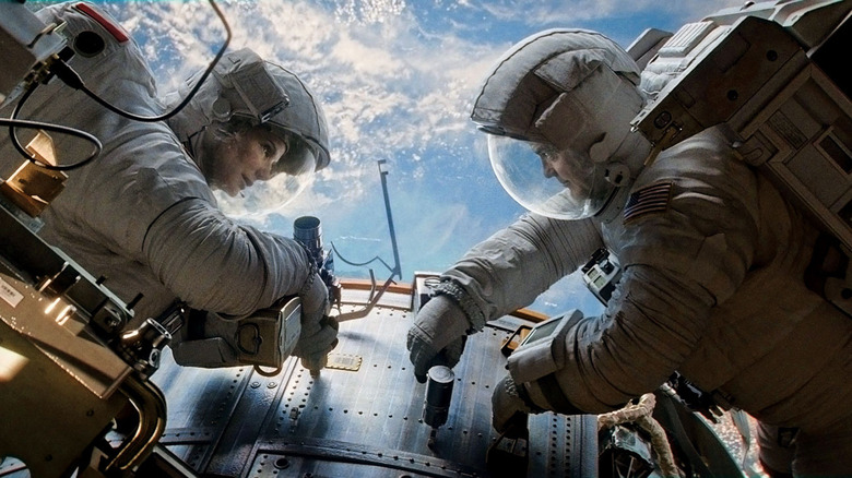 Stone and Kowalski work in space