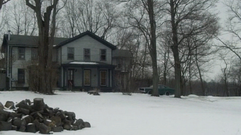 house in the snow