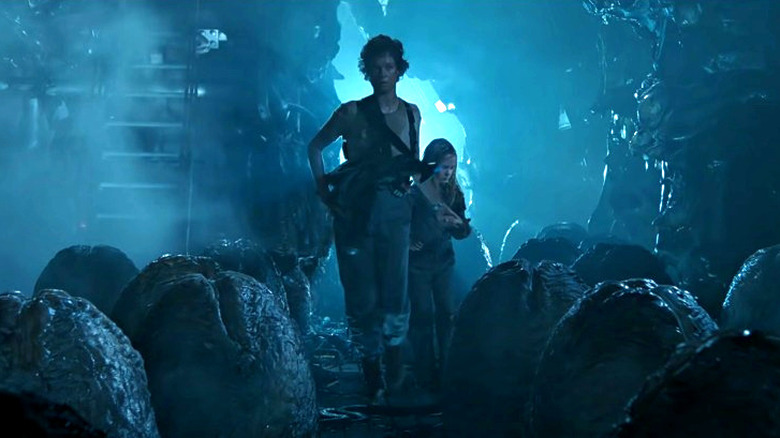 Ripley and Newt walking