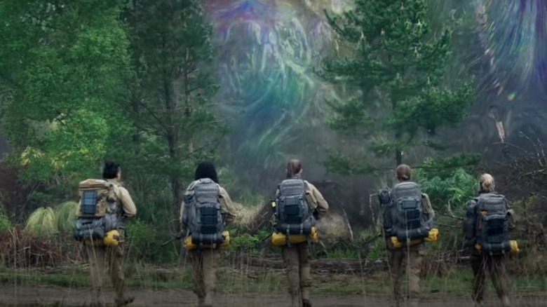 Annihilation team walking into shimmer