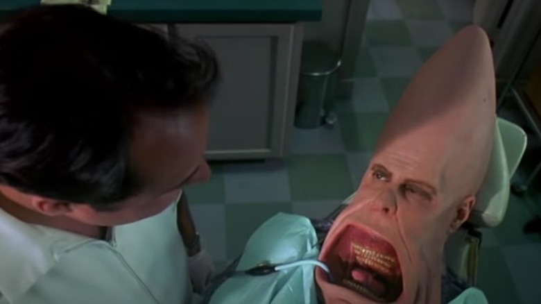 Beldar Conehead at the dentist