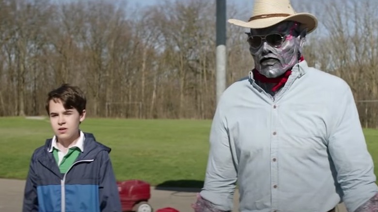 Psycho Goreman wearing disguise