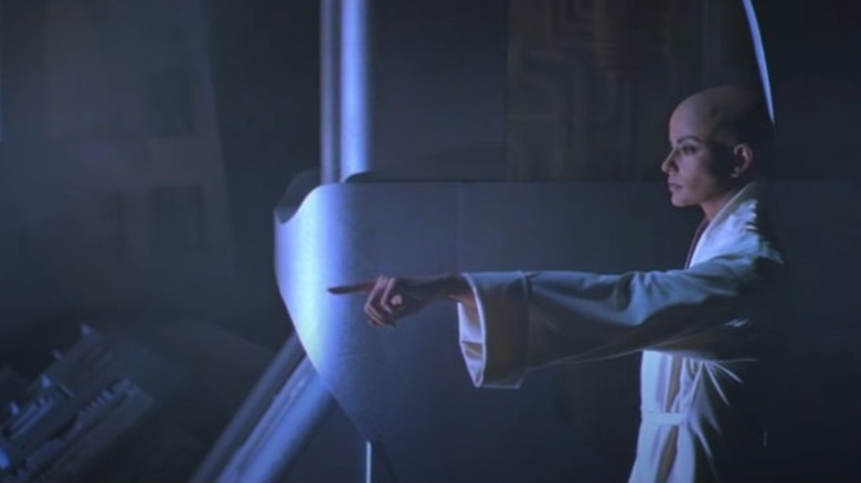 Persis Khambatta pointing