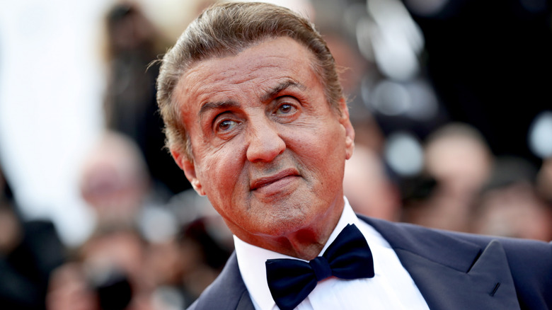 Sylvester Stallone smiling