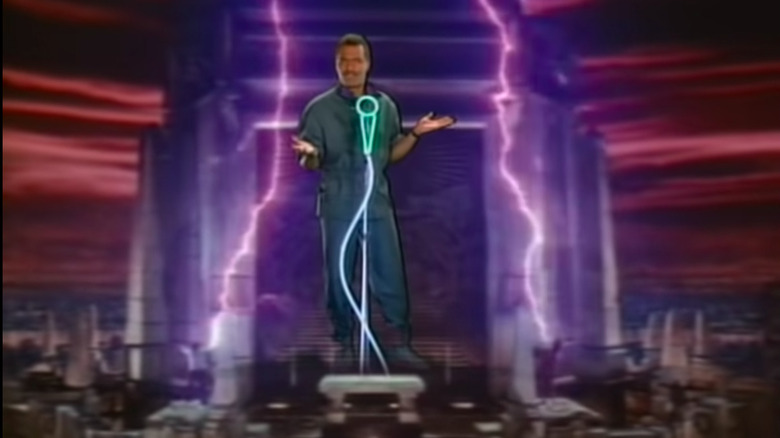 Ray Parker Jr. neon microphone