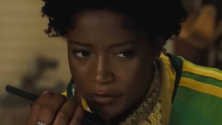 Keke Palmer looks pensive