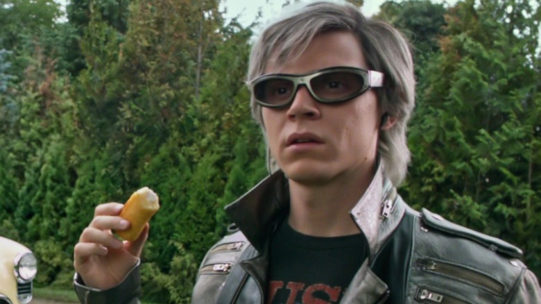 Quicksilver holding Twinkie in X-Men: Apocalypse (2016)