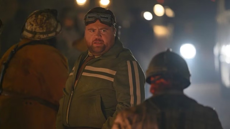 Harvey Elder/The Mole Man with his underground comrades in "The Fantastic Four: First Steps" (2025)