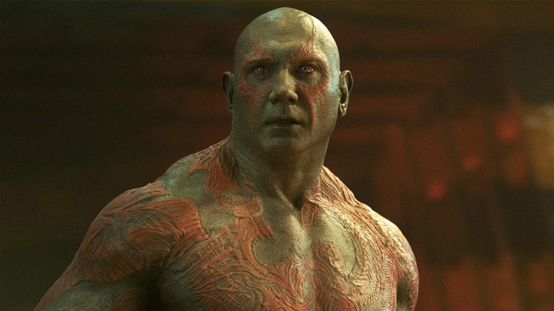 Drax looks into the distance in 