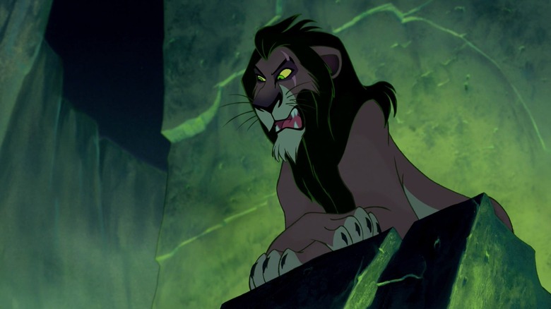 Scar in Lion King looking menacing