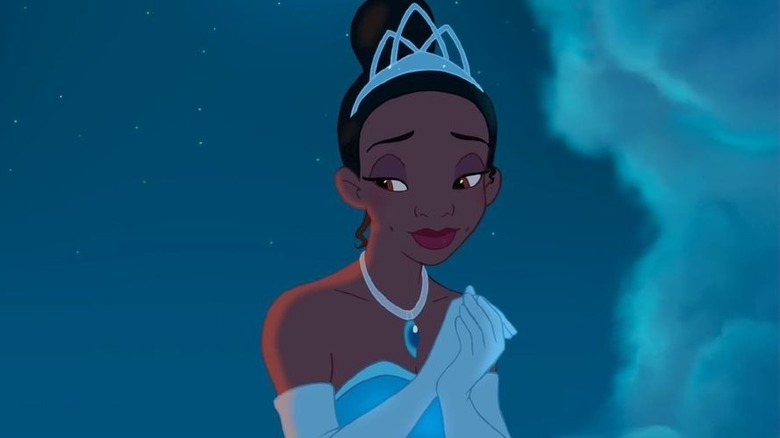 Tiana in princess dress