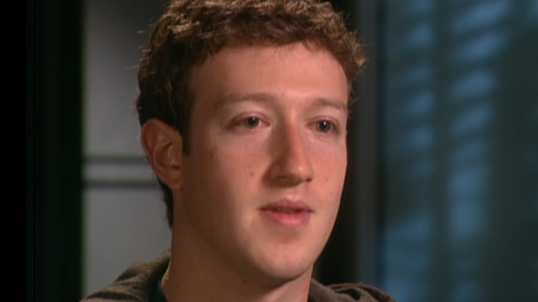 Mark Zuckerberg being interviewed