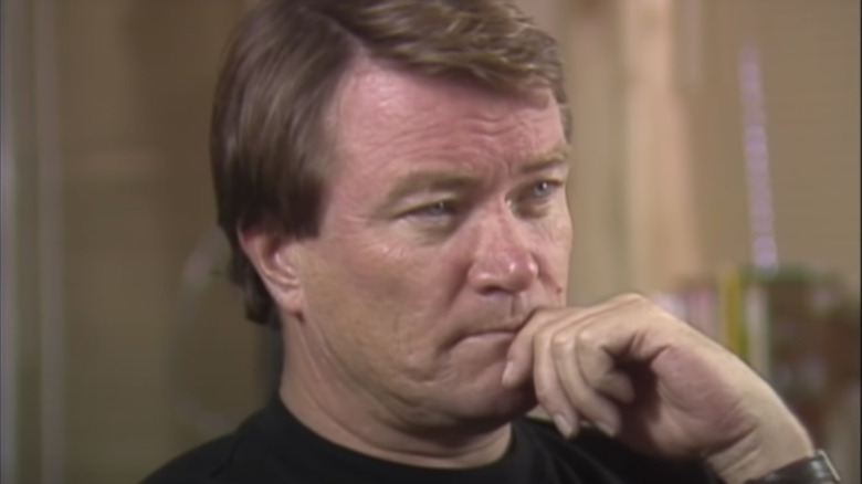 Steve Kroft with his hand on his chin