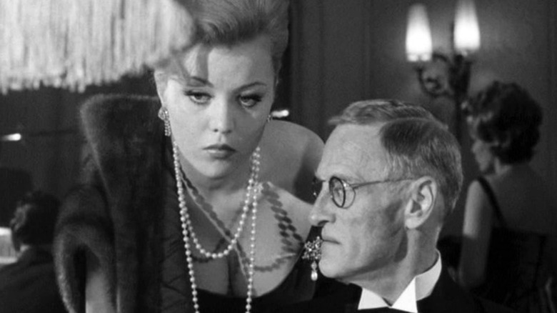 Wilfrid Brambell and Margaret Nolan at a casino