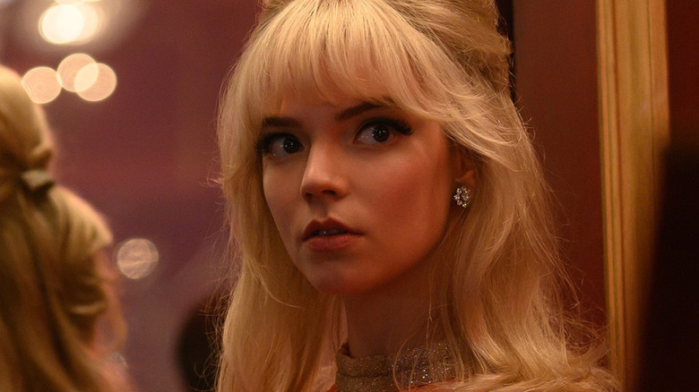 Anya Taylor-Joy in a mirror