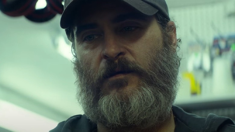 Joaquin Phoenix close up beard