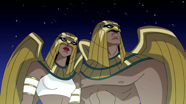 Hawks holding hands