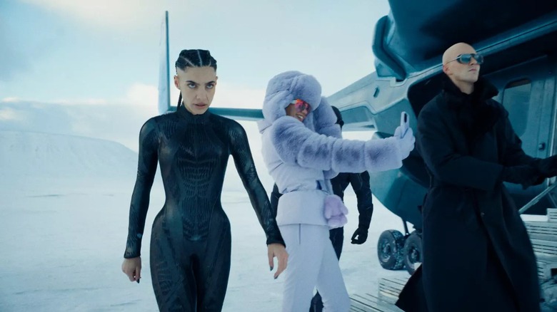The Engineer, Eve Teschmacher, and Lex Luthor in the arctic in Superman (2025)