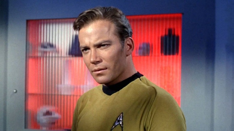 Captain Kirk looking dubious in 
