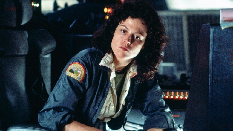 Ripley aboard the Nostromo in Alien (1979)