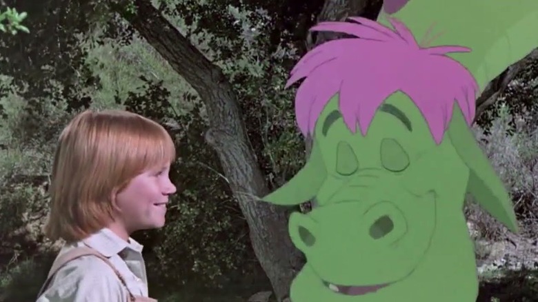 Pete smiling at Elliott in Pete's Dragon (1977)