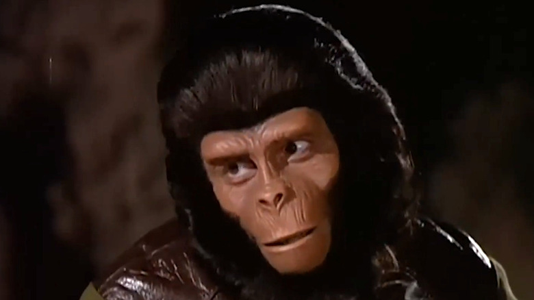 Galen looking surprised in "Planet of the Apes" (1974)