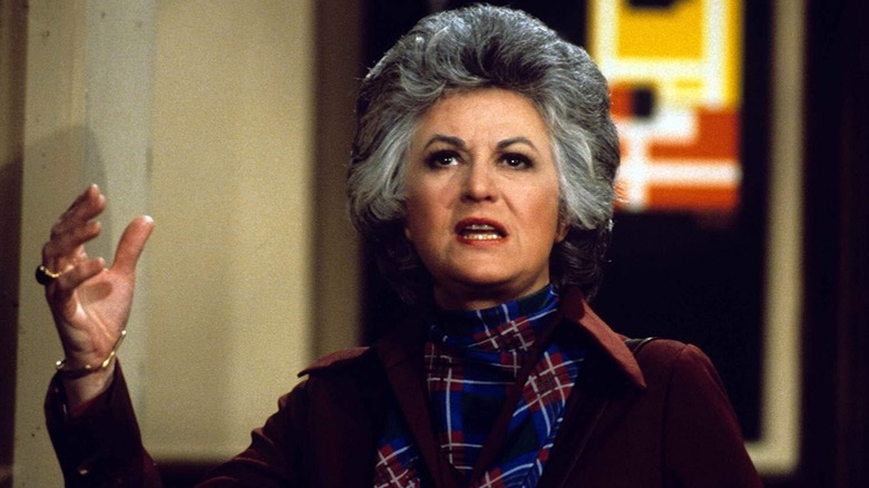 Maude looking up speaking dramatically in Maude (1972)