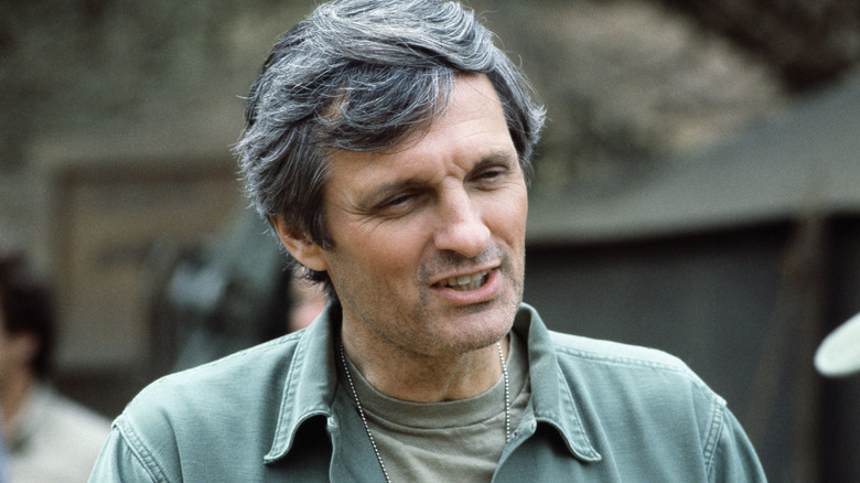 Hawkeye Pierce talks to someone on 