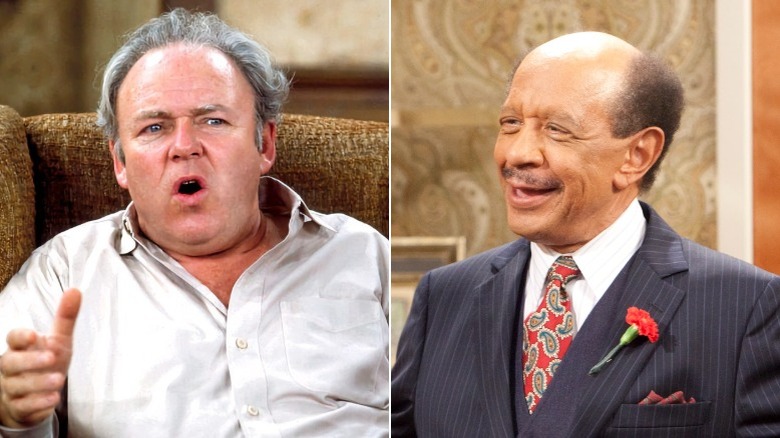 Archie Bunker in "All in the Family" and George Jefferson in "The Jeffersons"