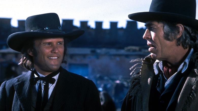 Billy smiling at Pat in "Pat Garrett and Billy the Kid"