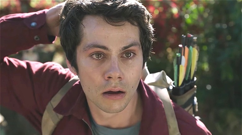 Dylan O'Brien looking scared
