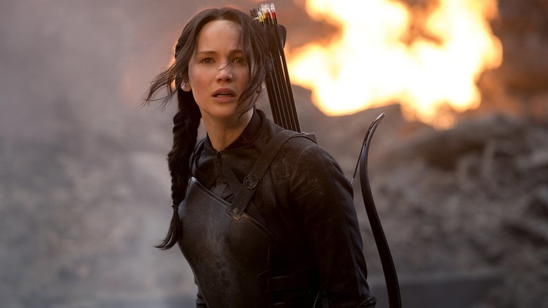 Jennifer Lawrence in Mockingjay Part 1