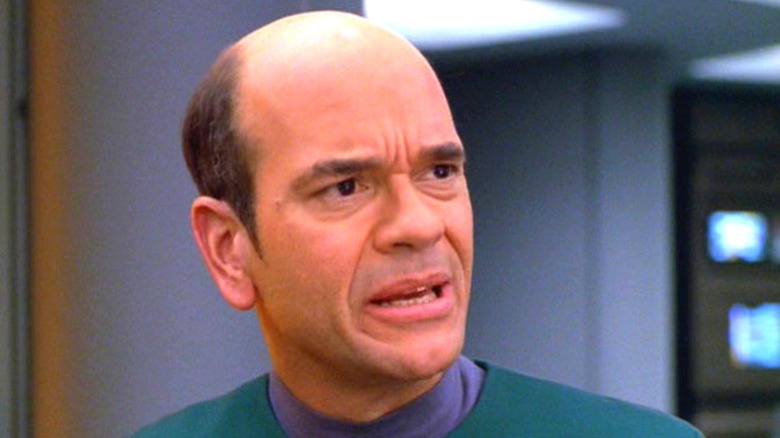 The EMH doctor reacting on Star Trek Voyager's Course Oblivion