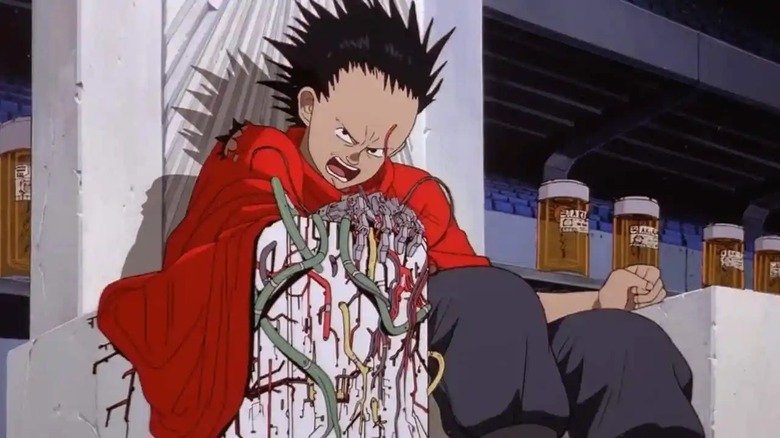 Tetsuo transforming in Akira (1988)