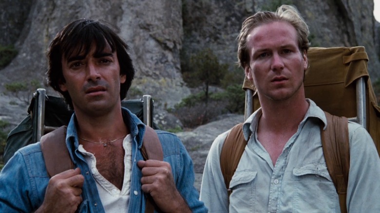 Two men with backpacks in Altered States (1980)