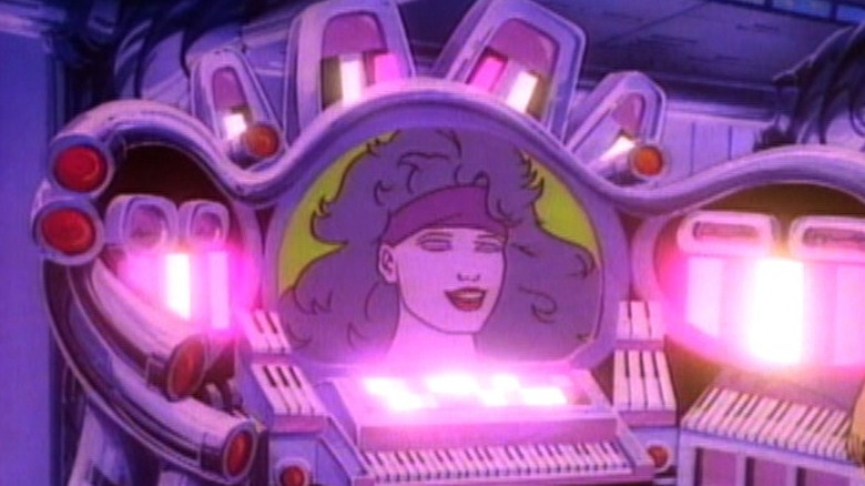 Synergy talking in "Jem and the Holograms"