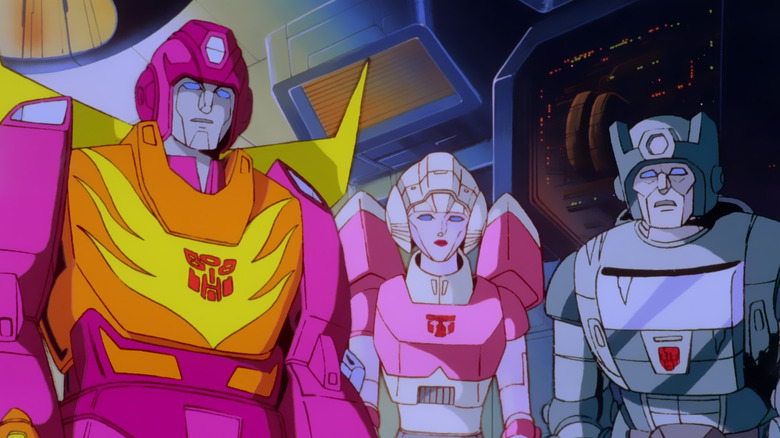 Arcee, Hot Rod and Kup staring in "Transformers: The Movie"