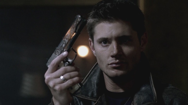 Dean with a gun