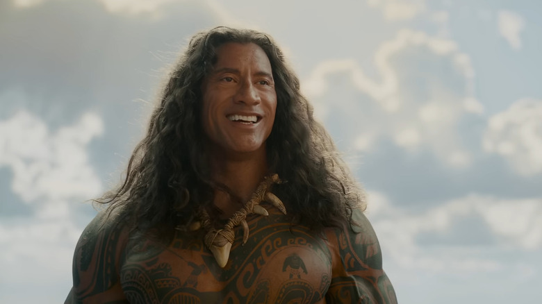 Maui smirking in Moana (2026)