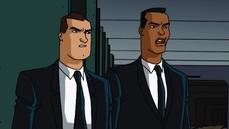 Agent J speaking to Agent K in Men in Black: The Series