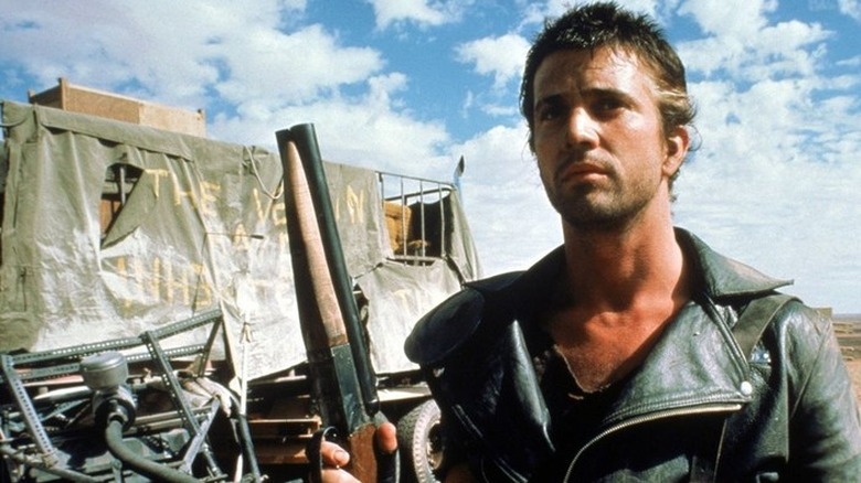 Mad Max in the desert in "The Road Warrior"