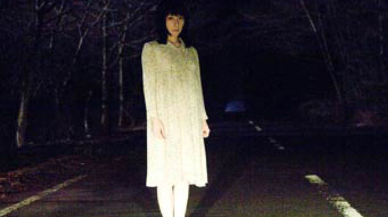 Woman in the road