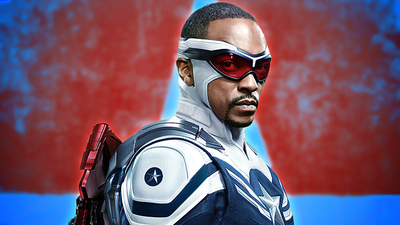 Sam Wilson in Captain America outfit