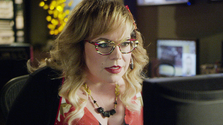 Garcia sits at her computer