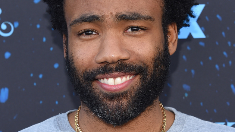 Donald Glover smiling at event